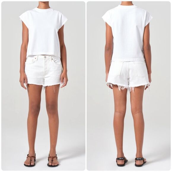 AGOLDE PARKER VINTAGE CUT OFF SHORT IN REPOSE SIZE 29 - Picture 1 of 9